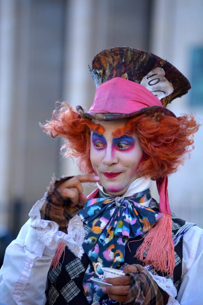 A very elaborate Mad Hatter costume