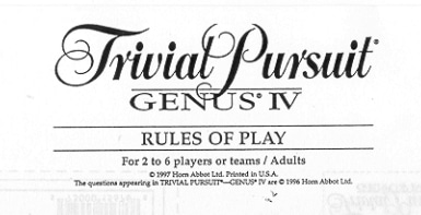 The rules of trivial pursuit