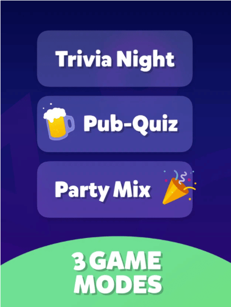 Party trivia game modes