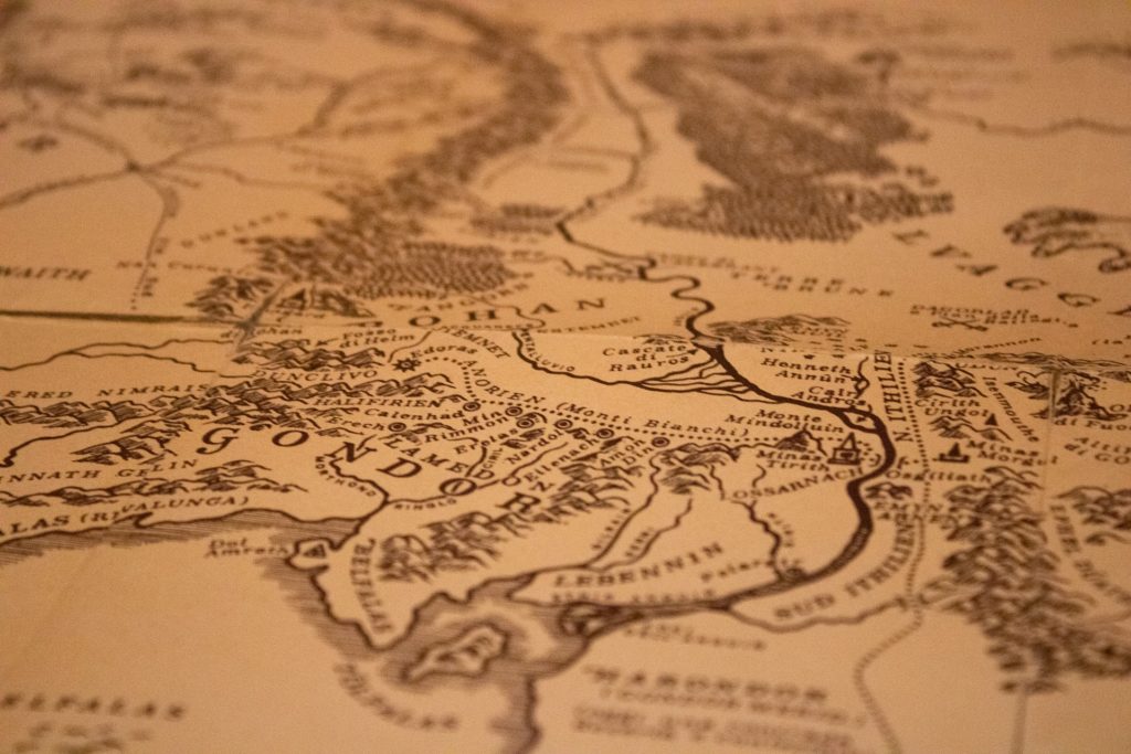 Map of Middle Earth.