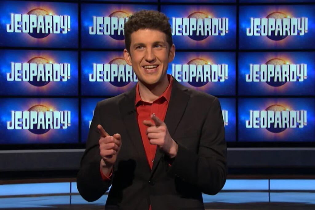 Contestant Matt Amodio on Jeopardy!