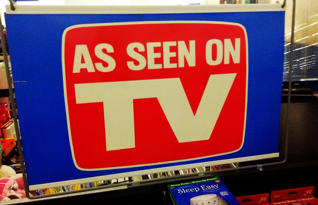 As Seen On TV sign in store