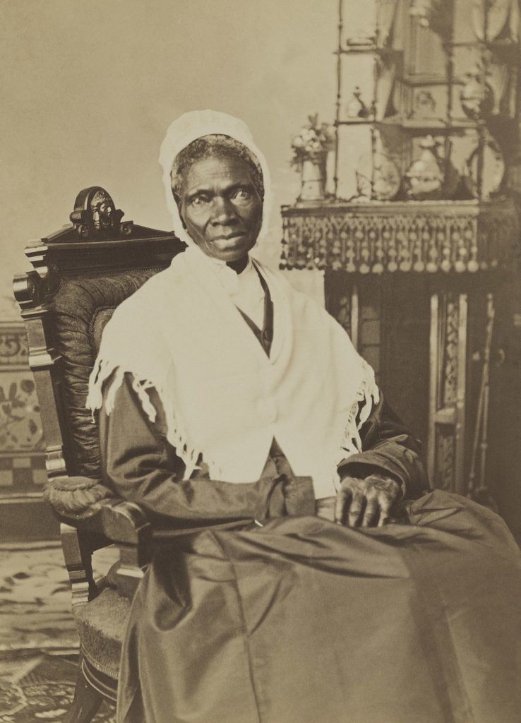 Black and white photo of Sojourner Truth