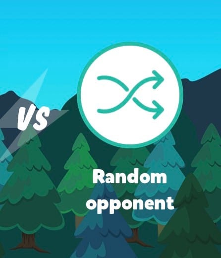 Vs Random opponent screen on Trivia Crack