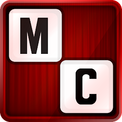 Blocks spelling M and C against a wood background - logo for the Movie Cross app