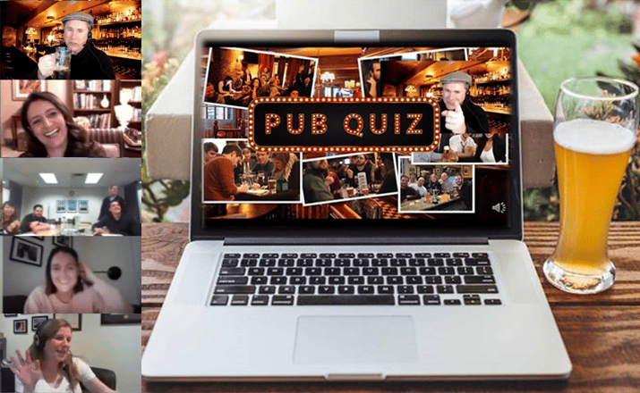 Screengrab from Outback Team Building and Training's Virtual Happy Hour Trivia game