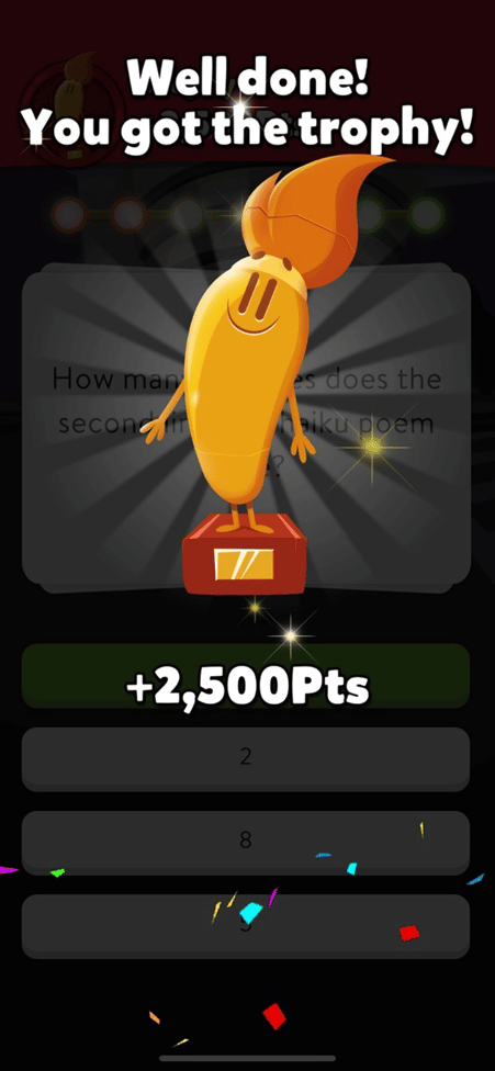 Fig. 9. Screenshot of Trivia Crack Payday by Elaine Foley, October 2022.