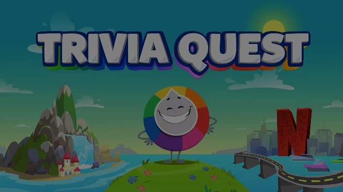 Screengrab of Trivia Quest trailer screen