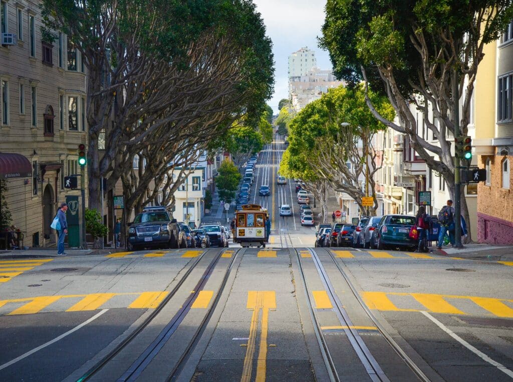 Photo of a San Francisco city street at day