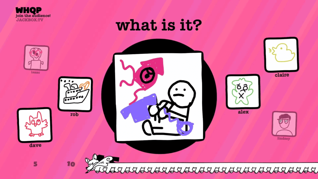 Screengrab of the Drawful Animate game in Jackbox Party Pack 8