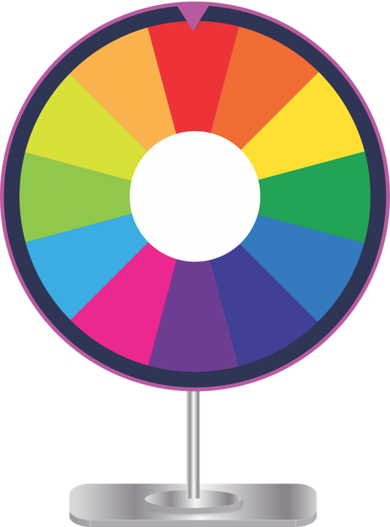 Vector illustration of a multicolor wheel
