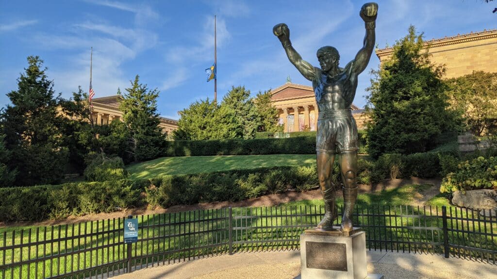 Photo of the statue of Rocky Balboa in Philadelphia, PA.