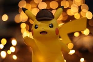 Pikachu with a brown hat