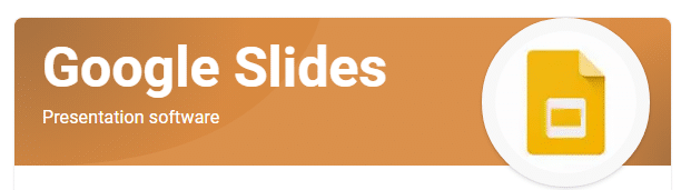 Google Slides orange logo image
