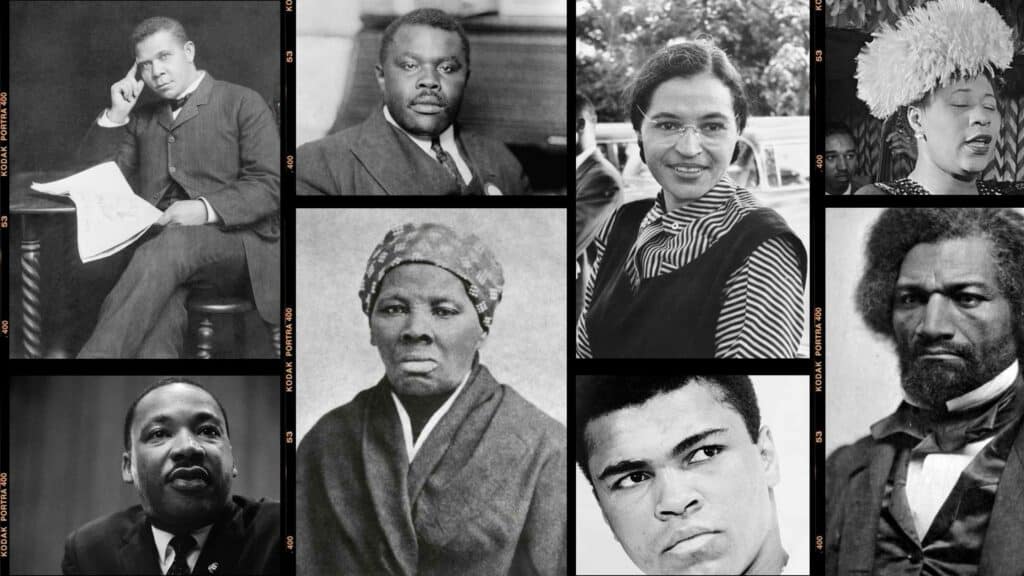 photos of black men and women heroes in American history
