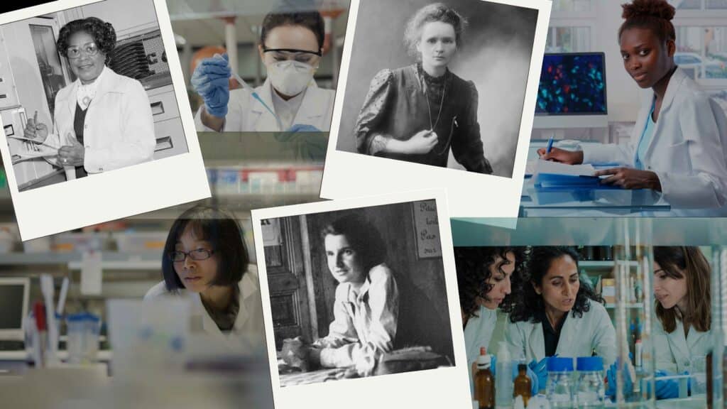 Phots of female scientists