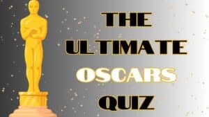 Oscars statue; text