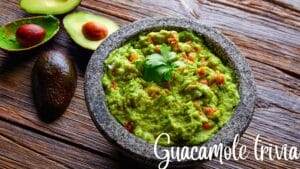 bowl of guacamole, avocados
