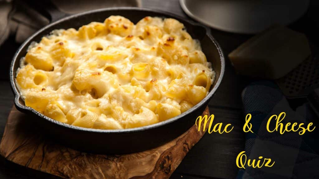 Skillet of macaroni and cheese