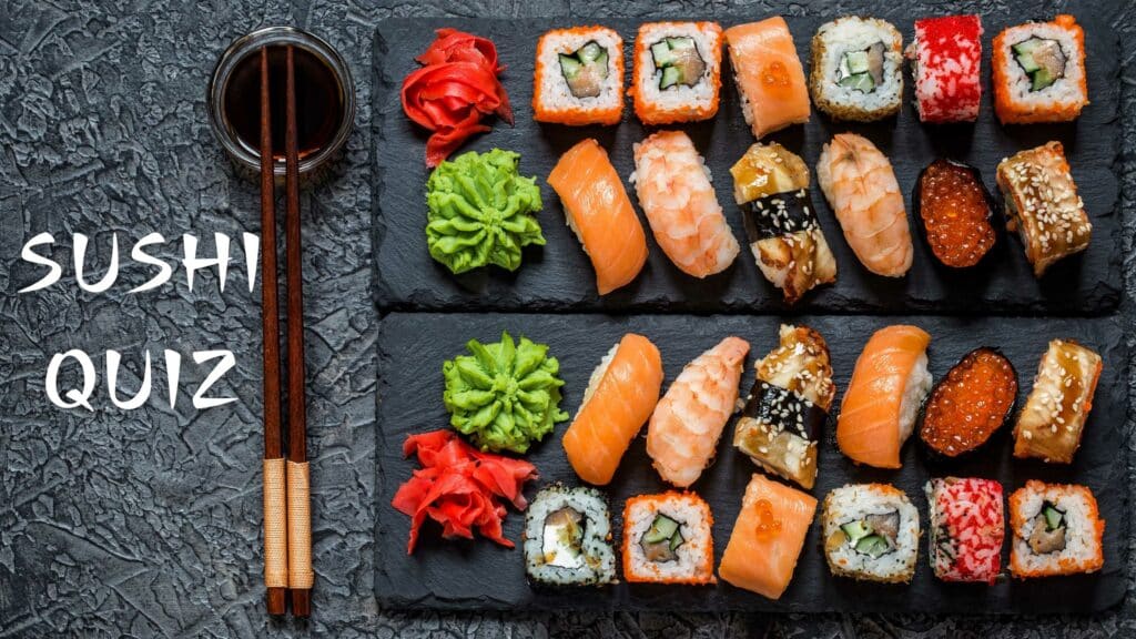 sushi, text